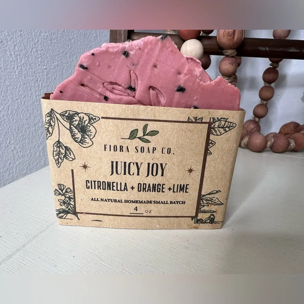 Brand New-Fiora Soap Co - Juicy Joy Homemade Soap